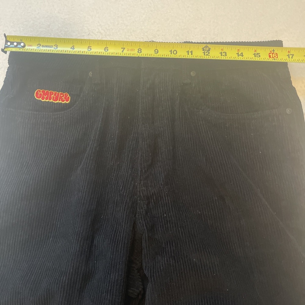 Empyre Corduroy Skater Shorts Men's Size 32 Relax Fit Loose Baggy Black - Picture 9 of 9